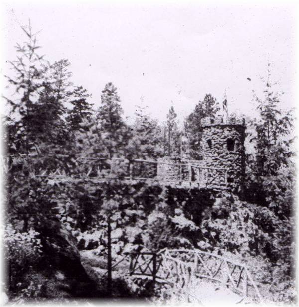 Corbin Gardens castle overlook.
