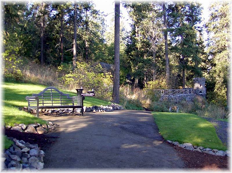 New path and bench.
